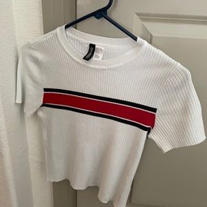 Stripe crop top H&M